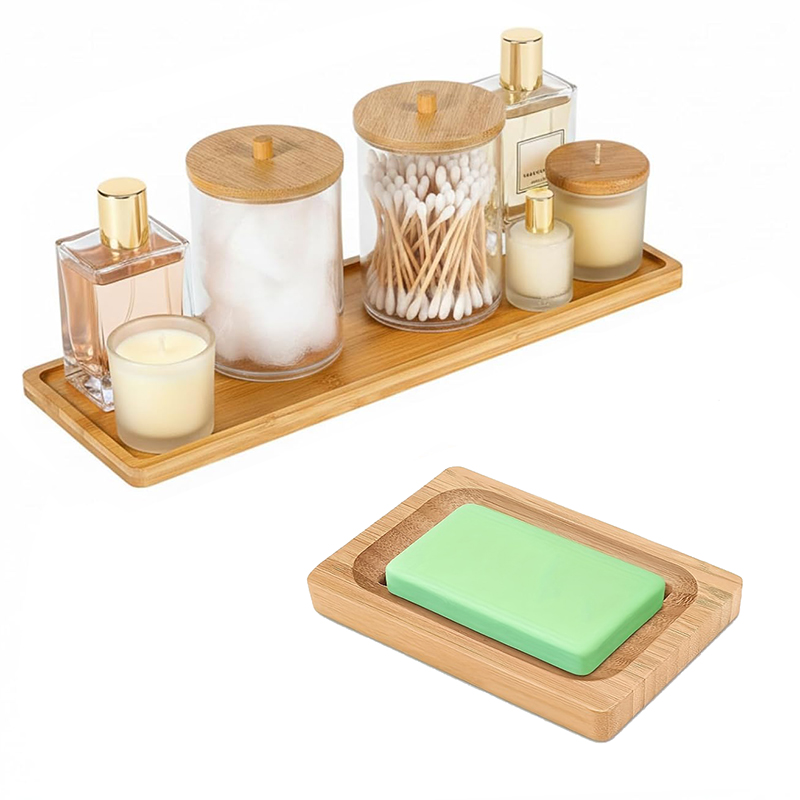 Kitchen Baking Utensil Set - 2pcs Bamboo Bathroom Accessories Set Bamboo