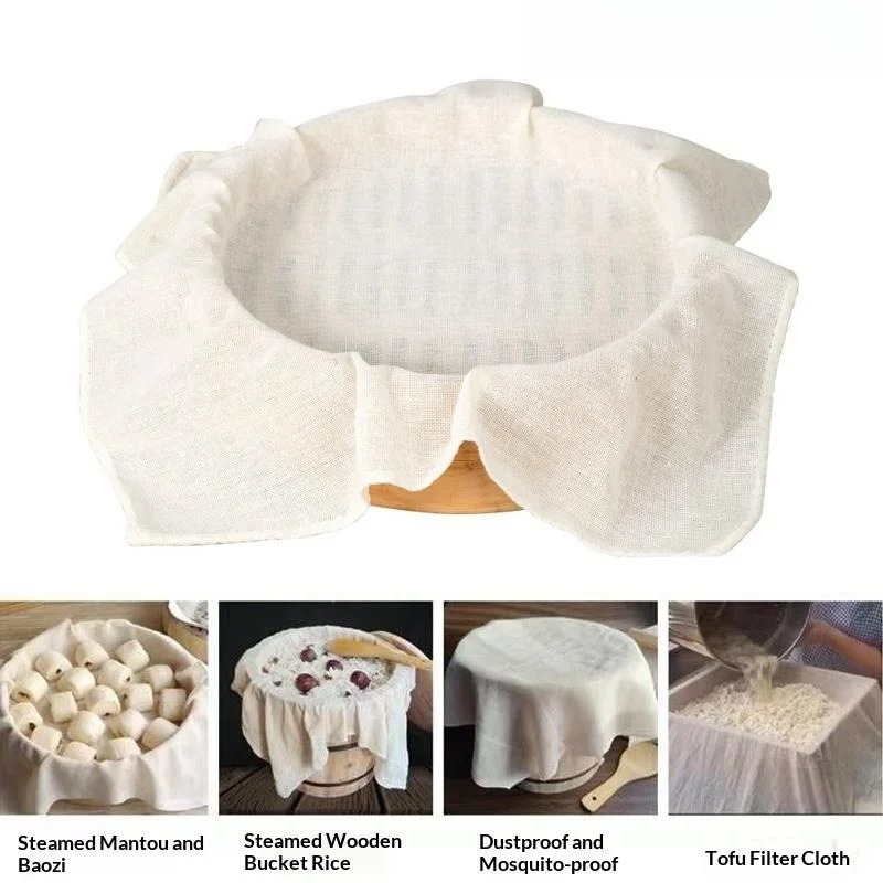 3Pcs Pure Round Cotton Steamer – обзор и цена Kitchen Baking Cloth