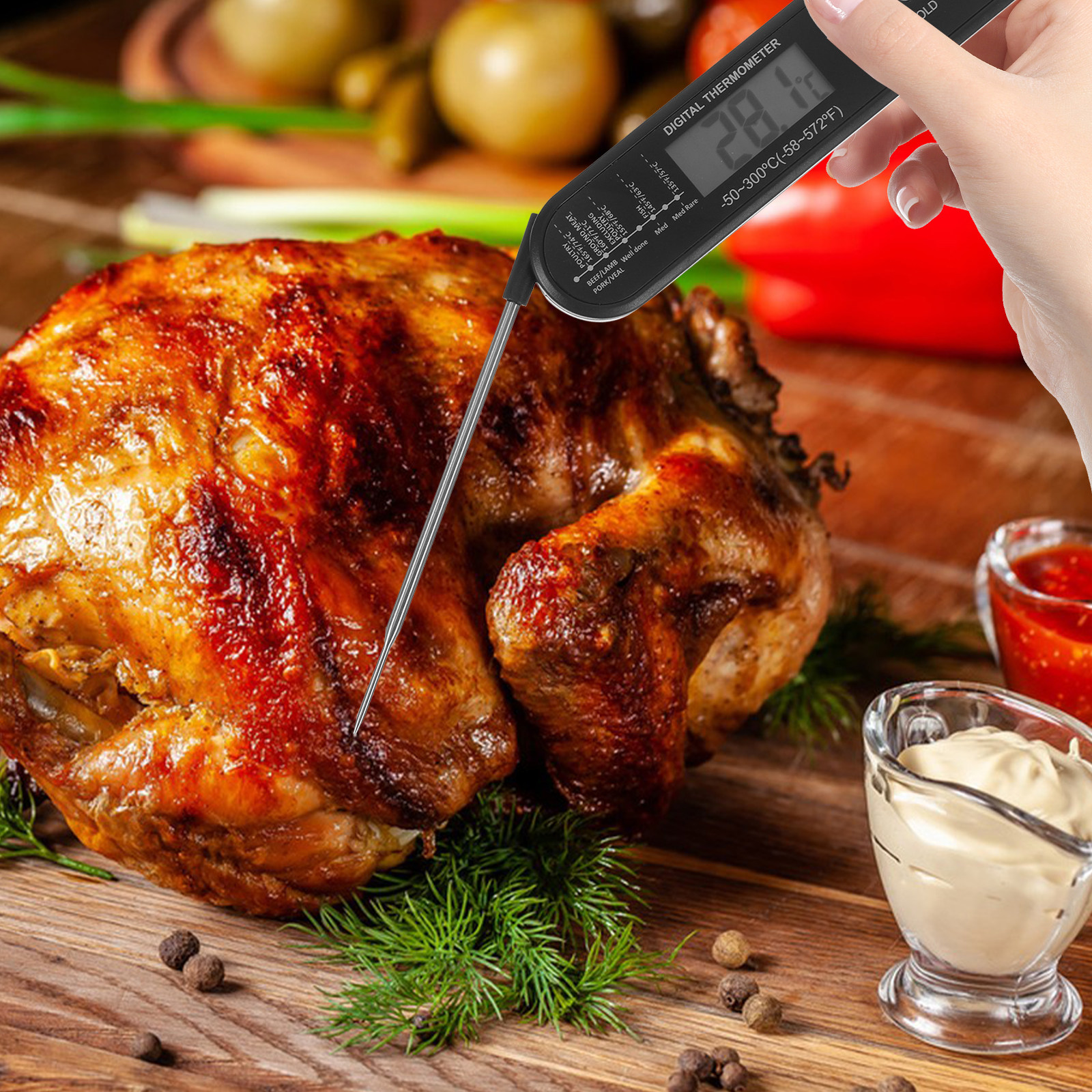 Digital Meat Thermometer Stain – обзор и цена Kitchen Baking Cooking