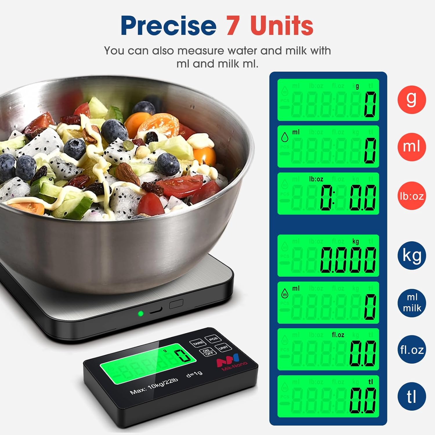 22lb Digital Kitchen Scale wit – обзор и цена Kitchen Baking Cooking