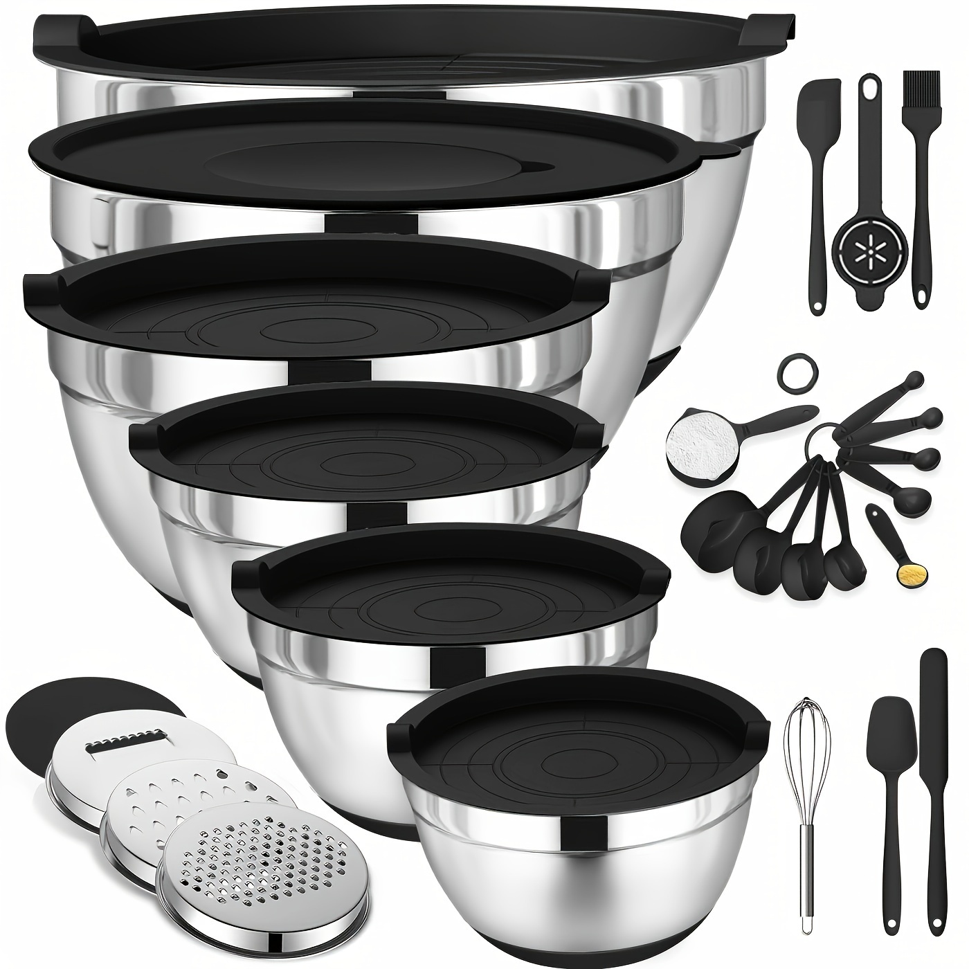 Set of Mixing Bowls Made of St – обзор и цена Kitchen Baking Cooking