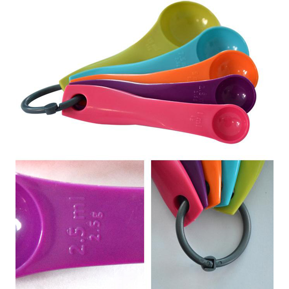 5-Piece Colorful Salt Oil Spoo – обзор и цена Kitchen Baking Utensil Set