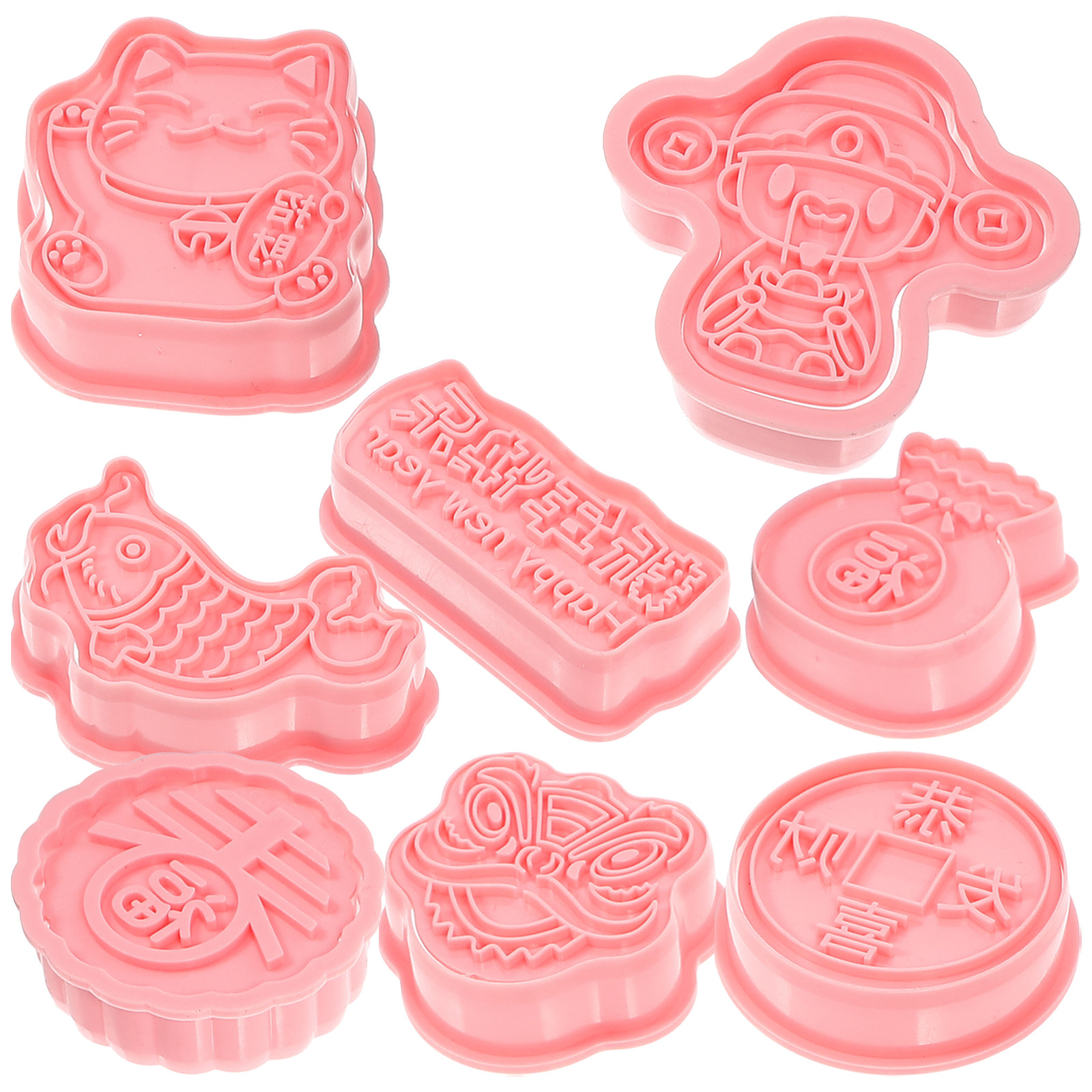 8Pcs New Year Cookie Molds Cre – обзор и цена Kitchen Accessories For Baking
