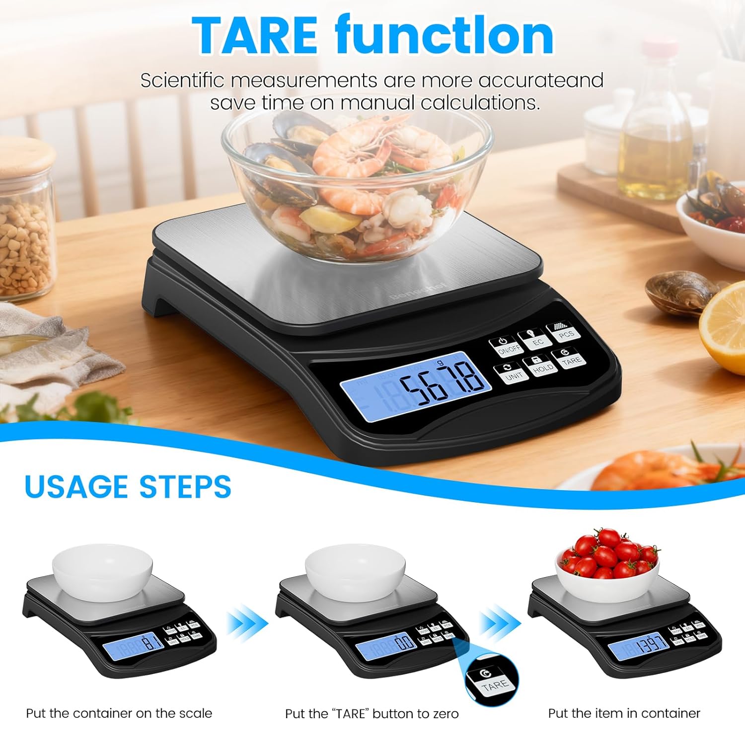 Digital Kitchen Scale with Lar – обзор и цена Kitchen Baking Unit