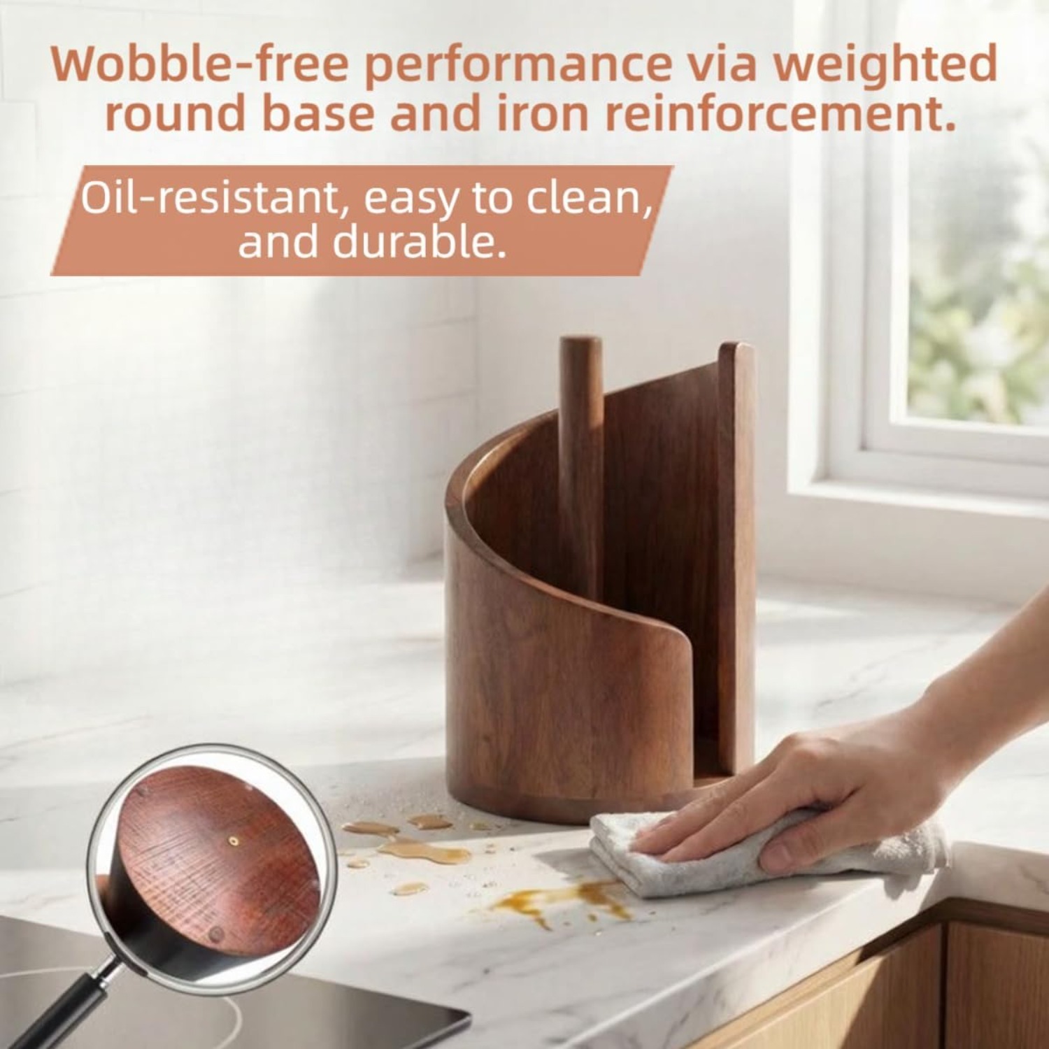 Natural Wood Kitchen Paper Tow – обзор и цена Kitchen Baking Paper Holder