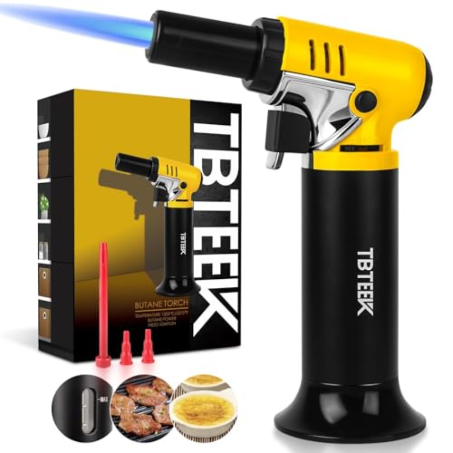Butane Torch with Fuel Gauge T – обзор и цена Kitchen Baking Torch