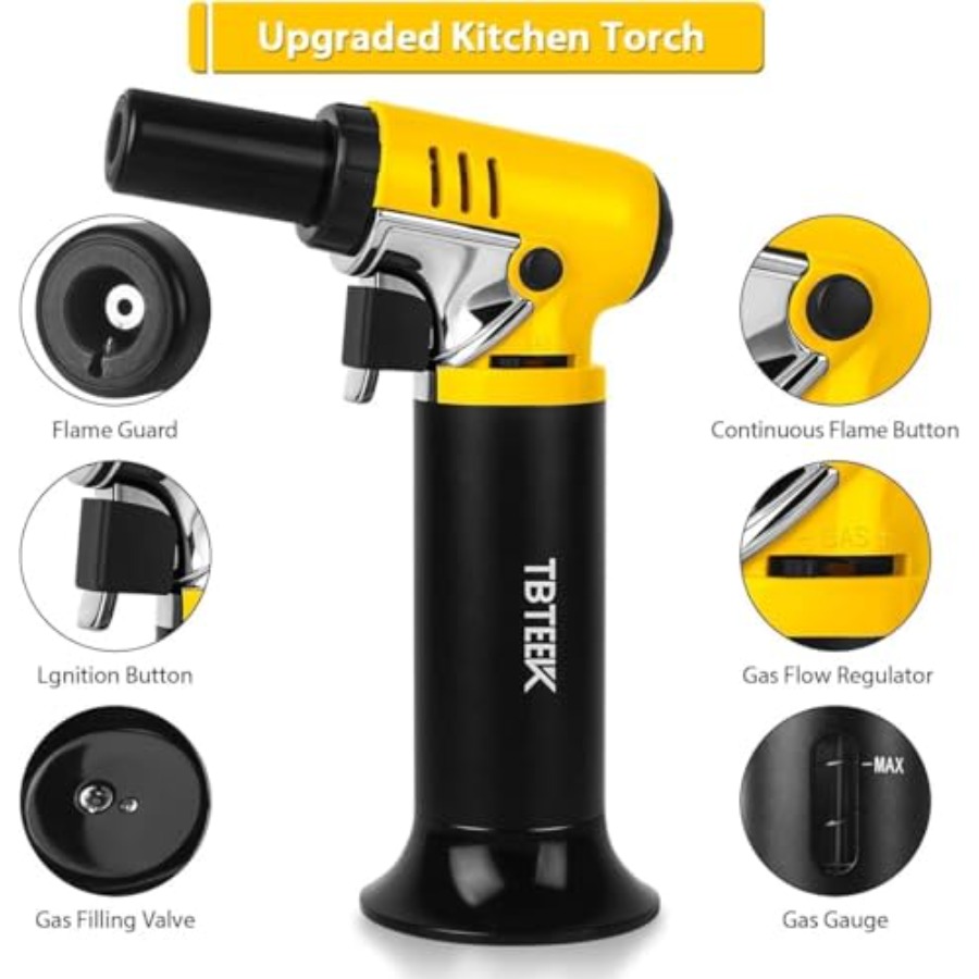 Butane Torch with Fuel Gauge T – обзор и цена Kitchen Baking Torch