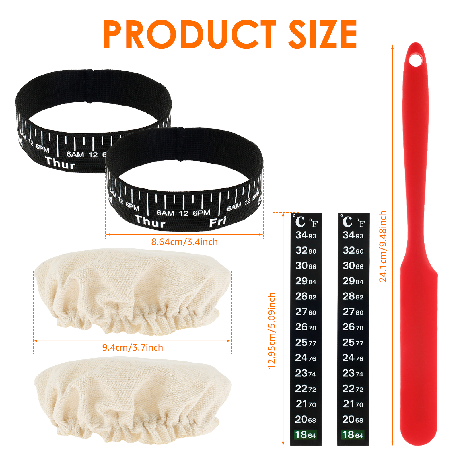 7Pcs Dough Starter Jar Laber S – обзор и цена Kitchen Baking Cloth