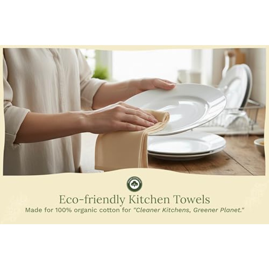 Organic Cotton Beige Flour Sac – обзор и цена Kitchen Baking Cloth