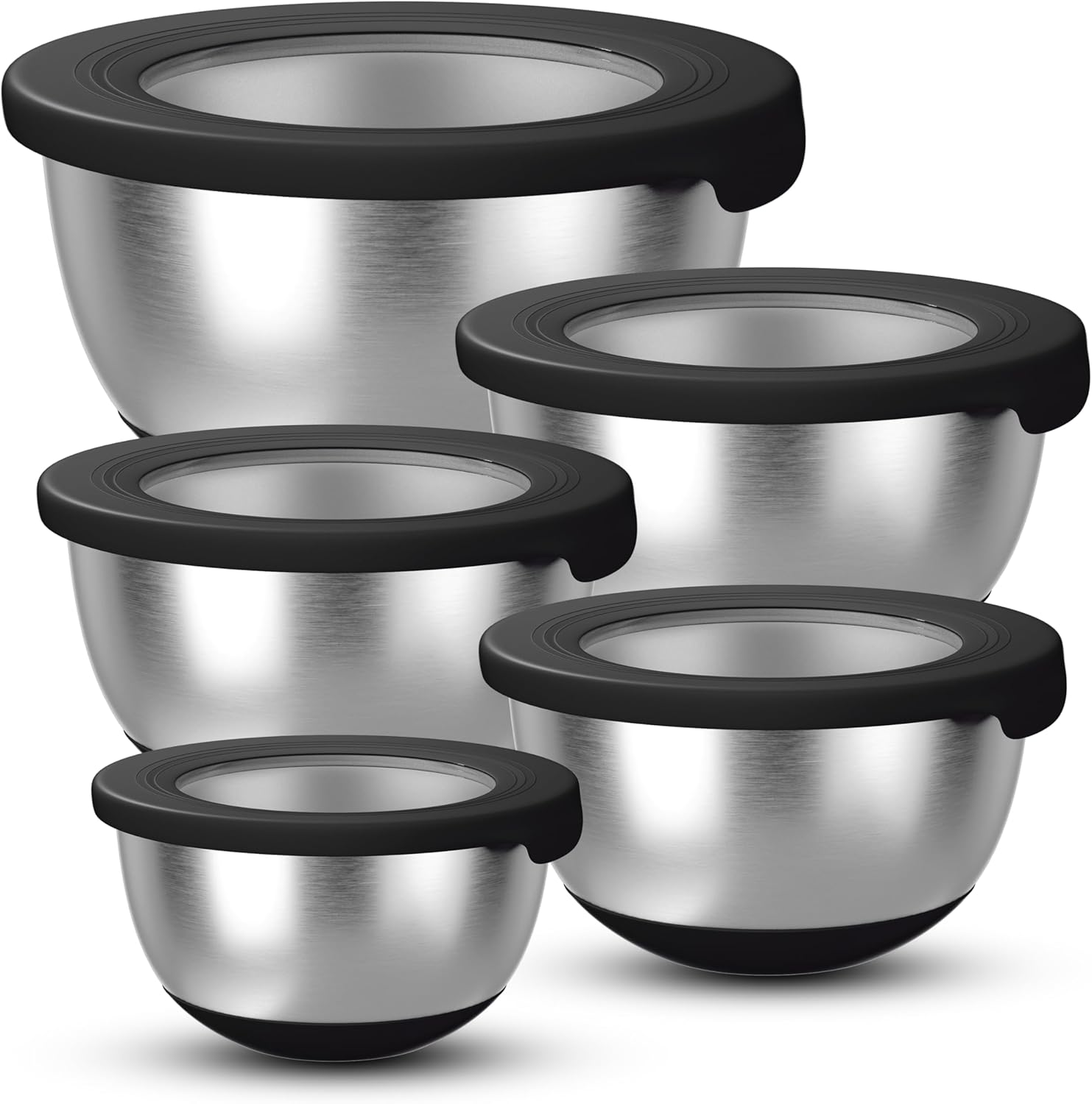 Stainless Steel Mixing Bowls w – обзор и цена Kitchen Baking Cooking