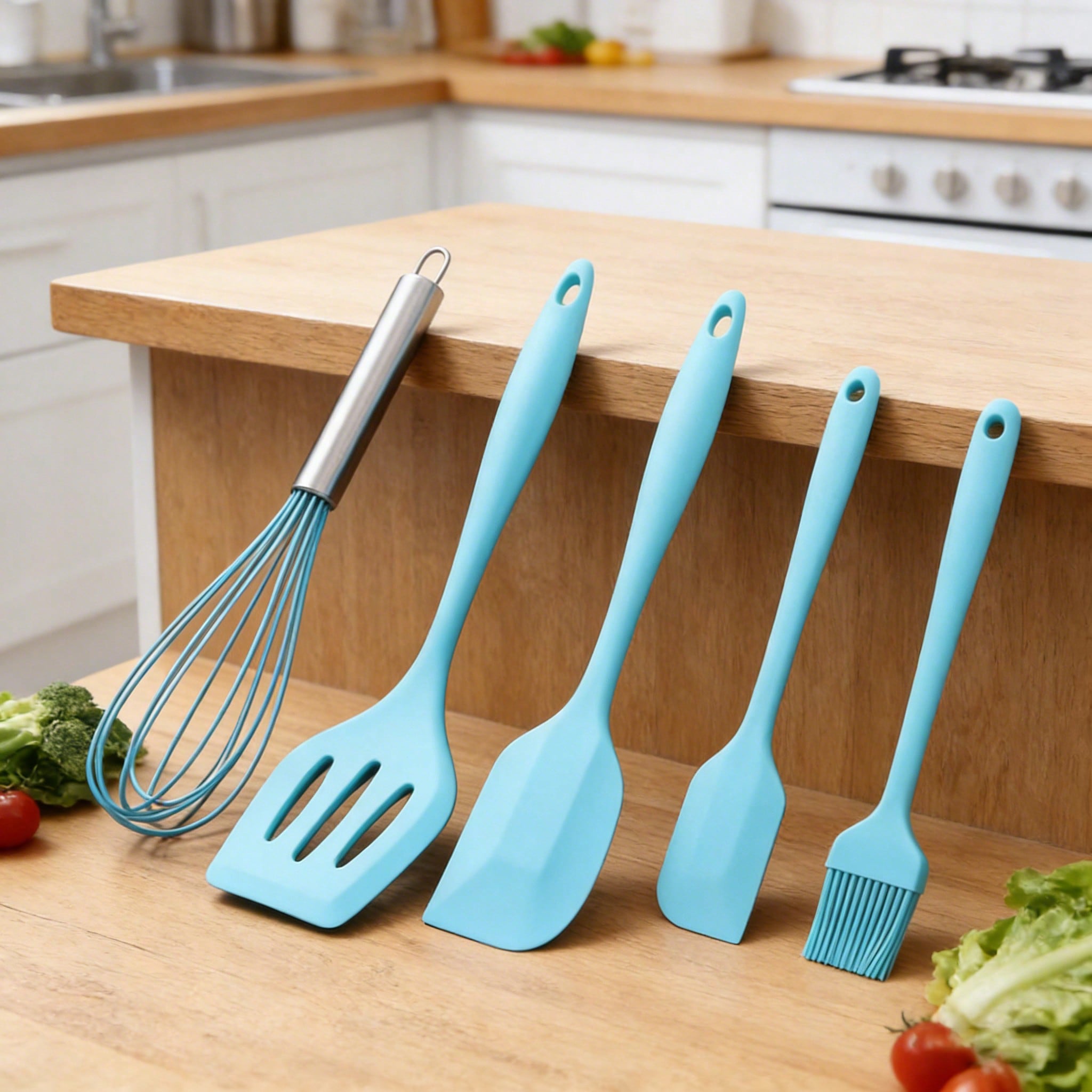 Silicone Cooking Utensils Set, – обзор и цена Kitchen Baking Utensil Set