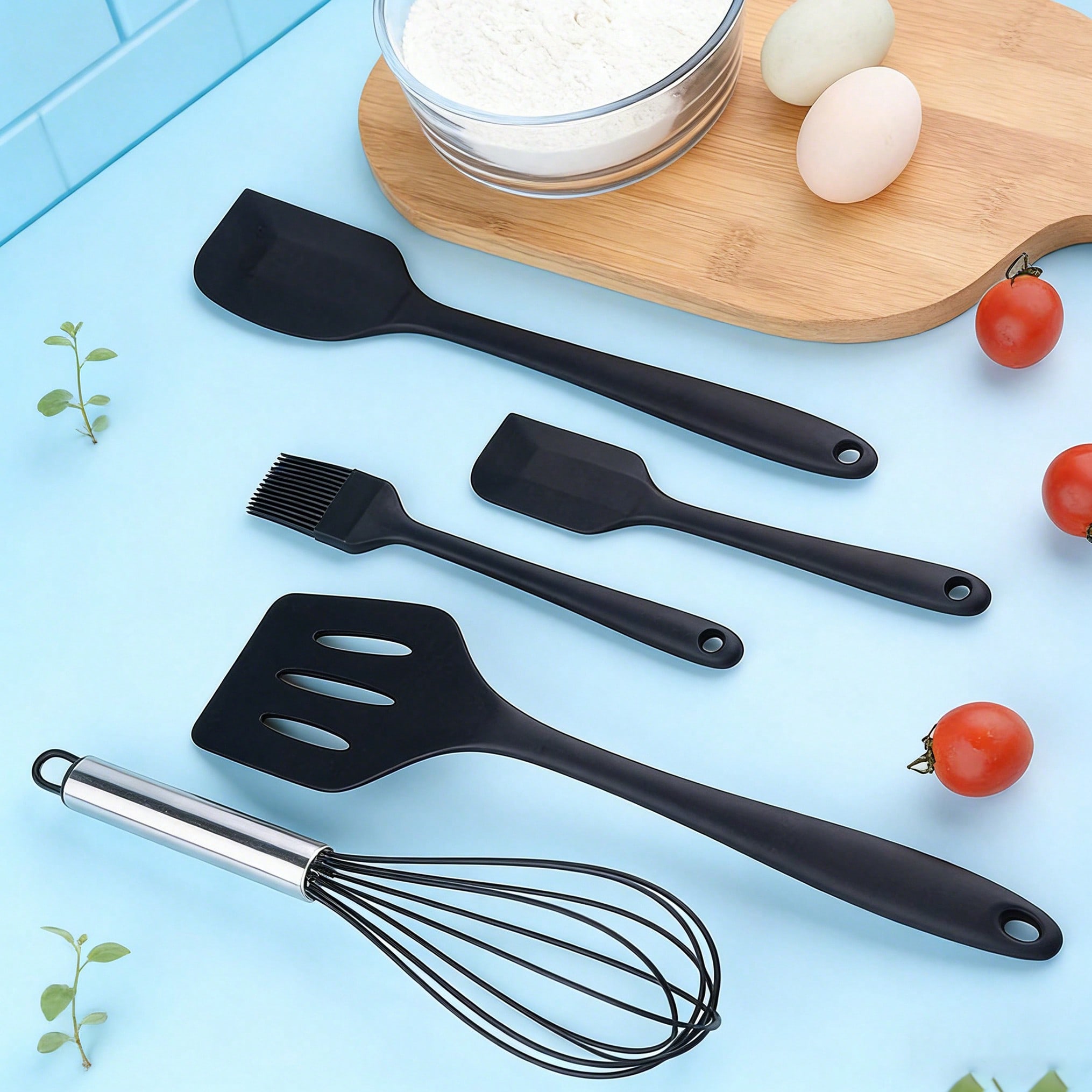 Silicone Cooking Utensils Set, – обзор и цена Kitchen Baking Utensil Set