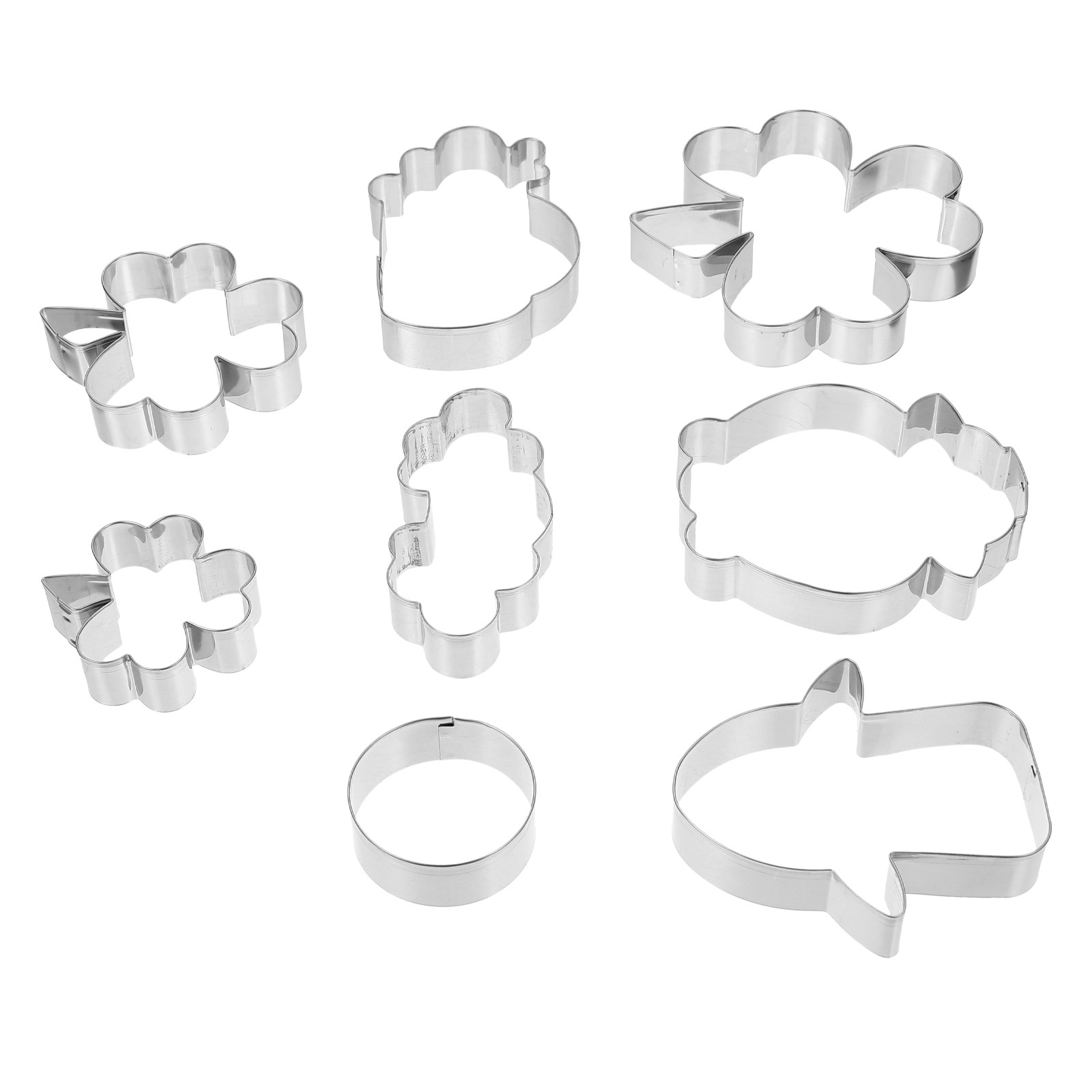 8Pcs Biscuit Cookie Molds Stai – обзор и цена Kitchen Accessories For Baking
