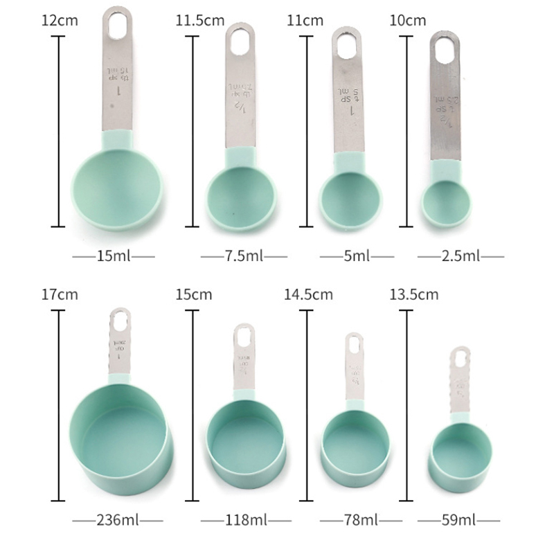 8PCS Measuring Cups Spoons Set – обзор и цена Kitchen Baking Utensil Set