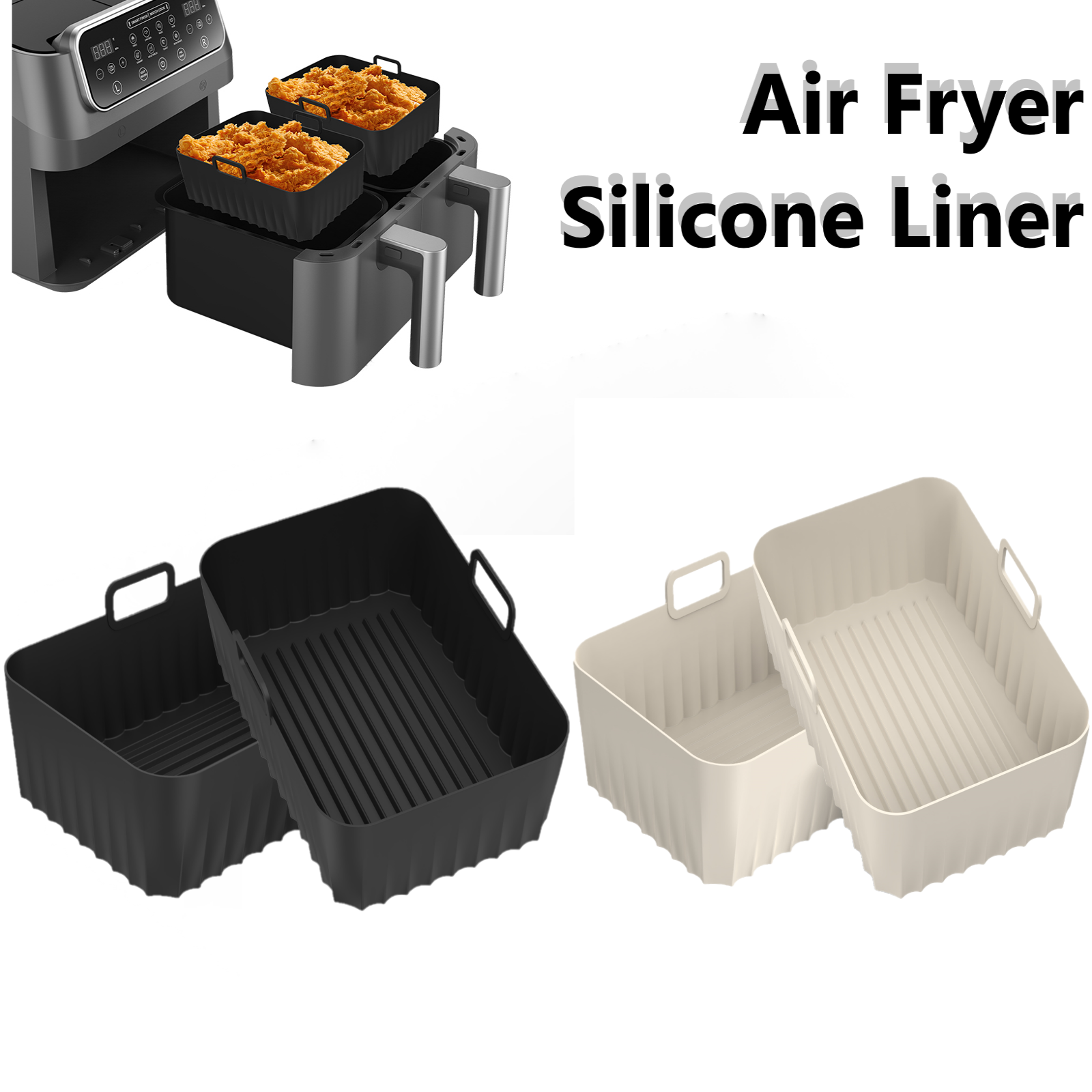 2Pcs Air Fryer Silicone Pot Ai – обзор и цена Kitchen Accessories For Baking