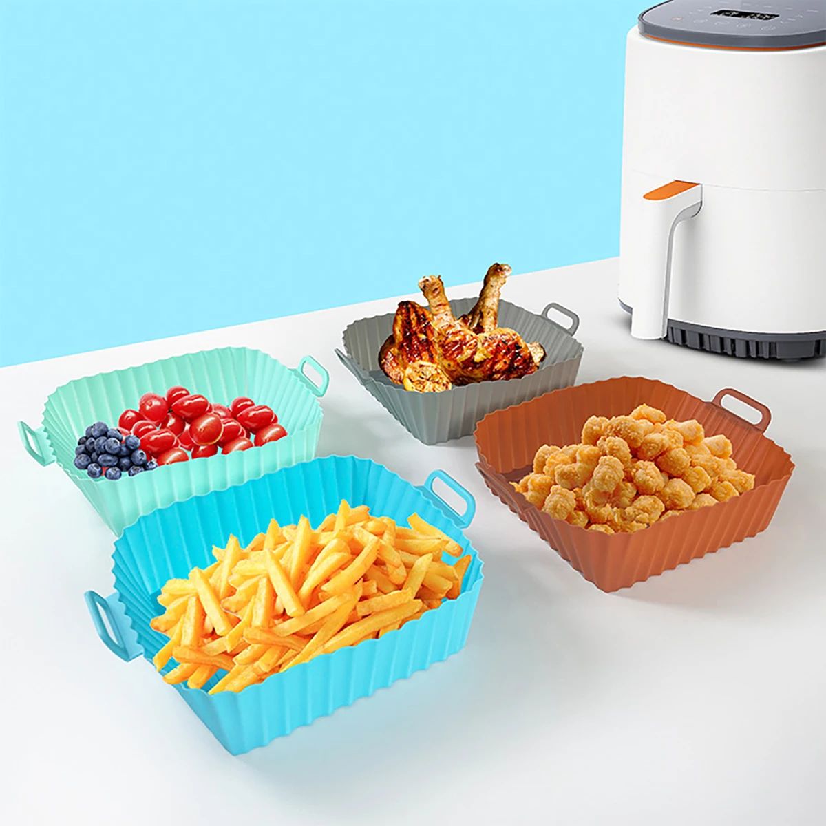 Silicone Fryer Mold Air Fryer  – обзор и цена Kitchen Accessories For Baking