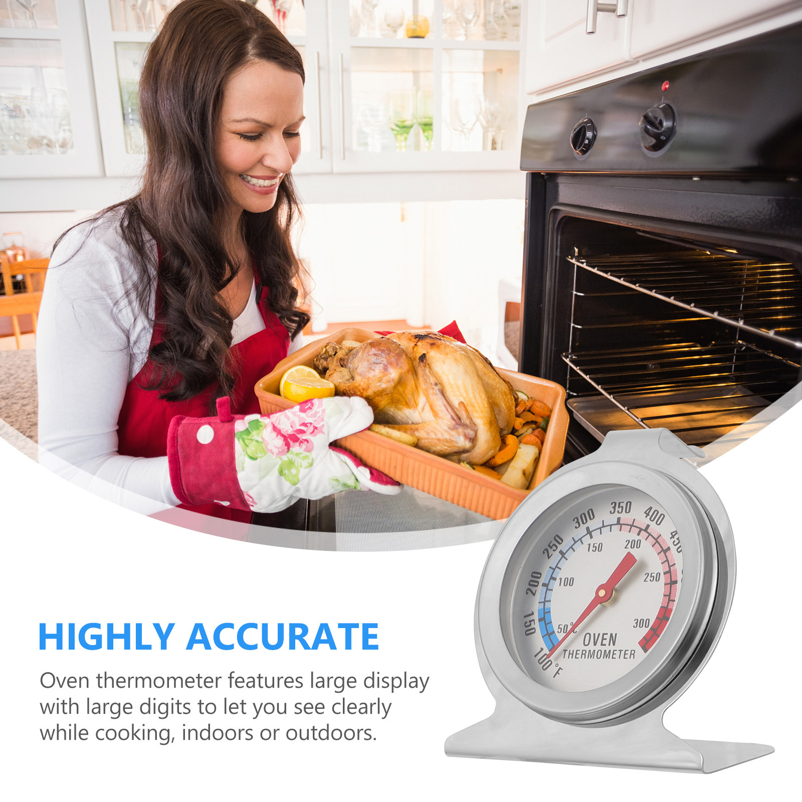 Oven Thermometer Stainless Ste – обзор и цена Kitchen Baking Cooking
