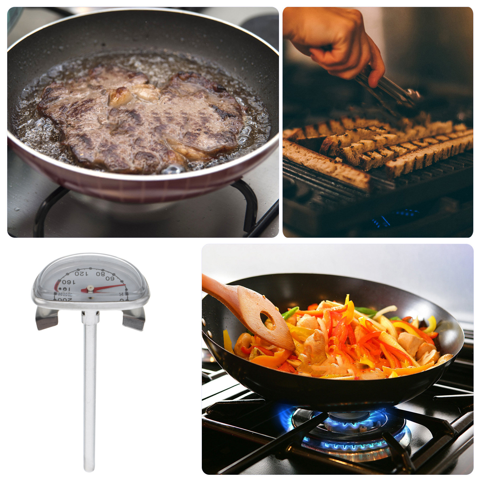 Stainless Steel Fry Thermomete – обзор и цена Kitchen Baking Cooking